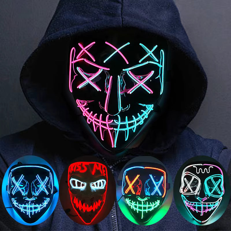 Masque LED Halloween et soirée masquées