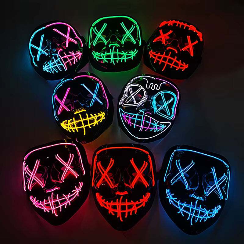 Masque LED Halloween et soirée masquées