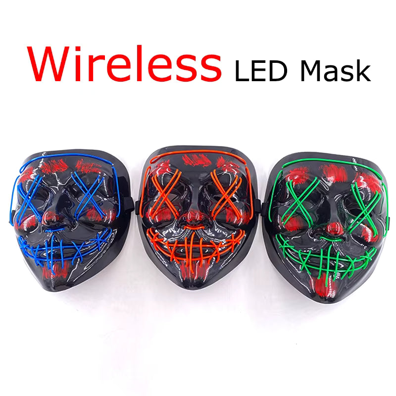 Masque LED Halloween et soirée masquées