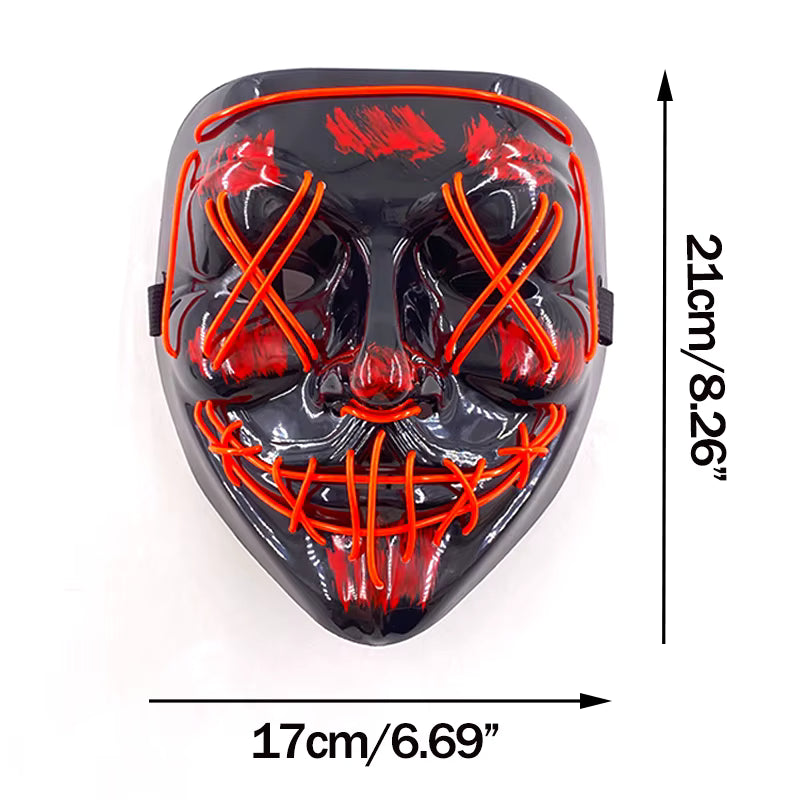 Masque LED Halloween et soirée masquées
