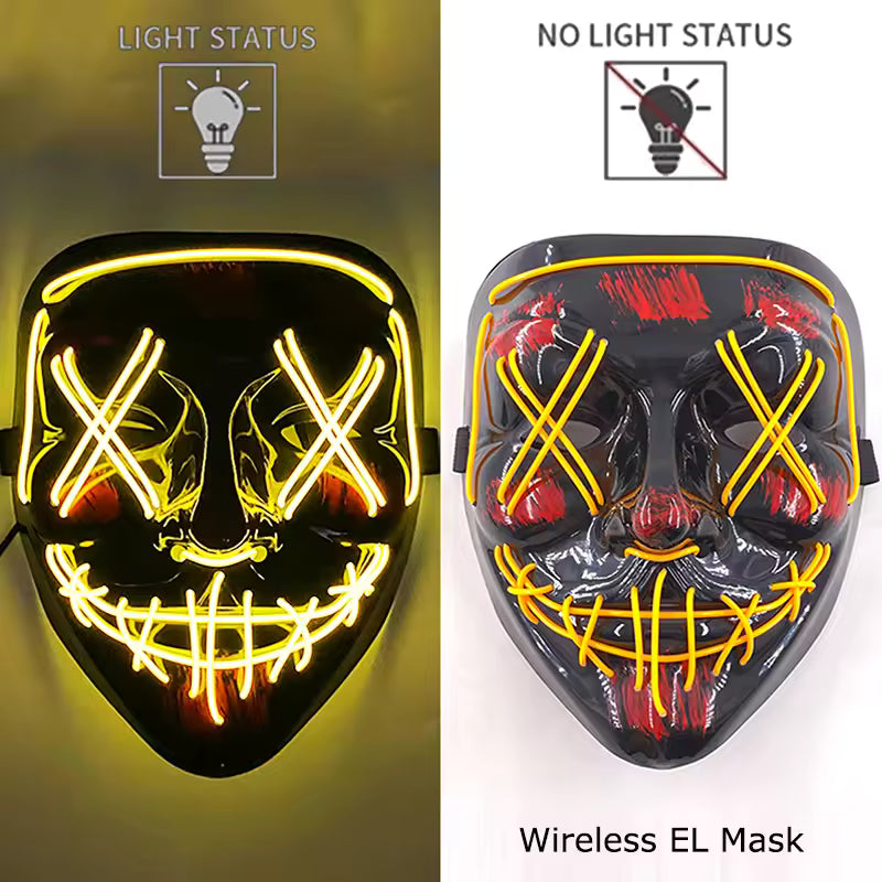 Masque LED Halloween et soirée masquées