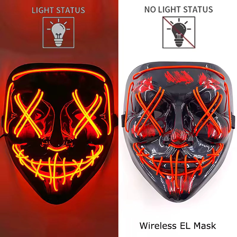 Masque LED Halloween et soirée masquées